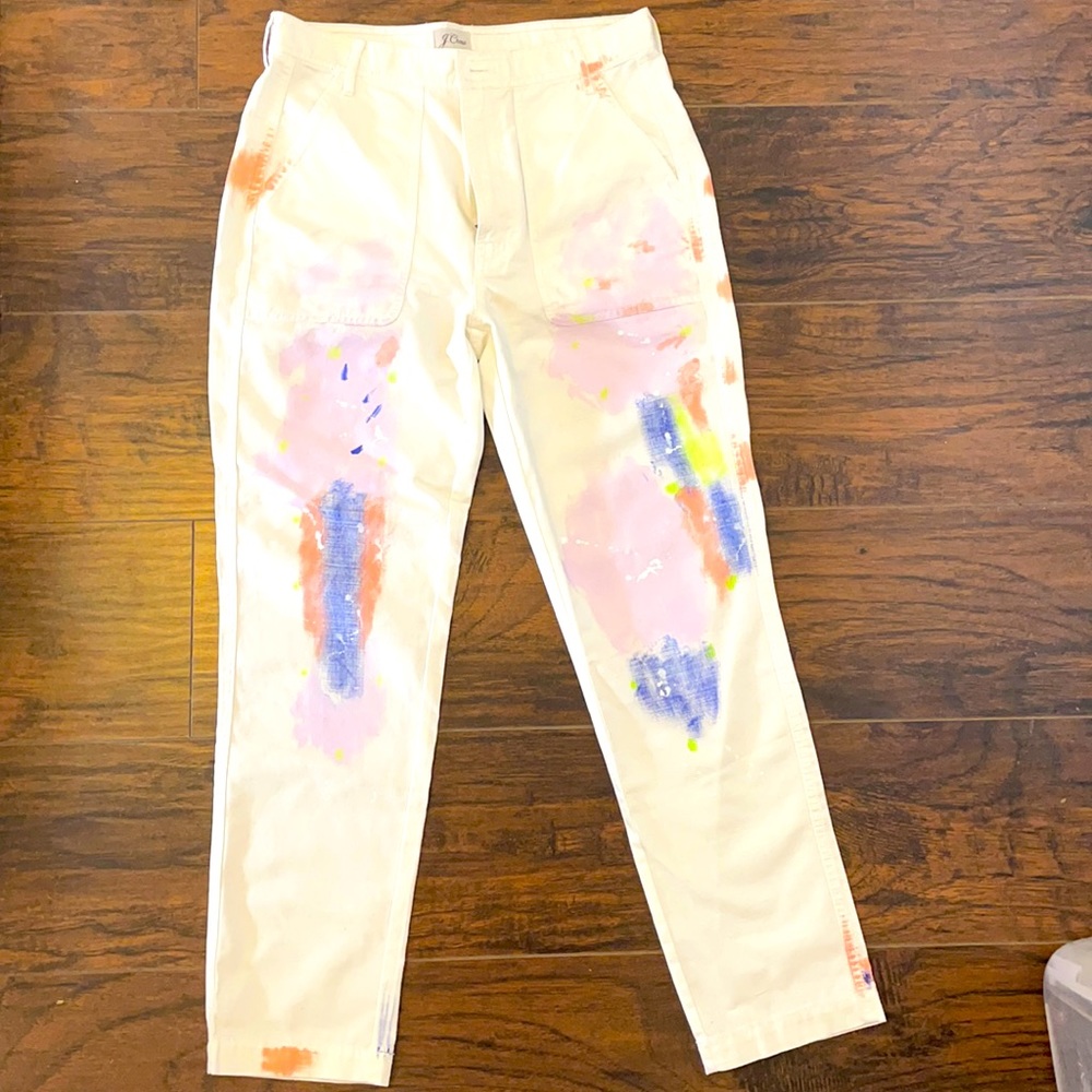 Limited Edition painted tapered pants